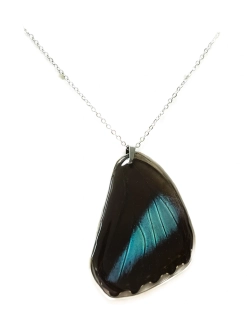 Přívěsek z křídla motýla Morpho helenor No.1283