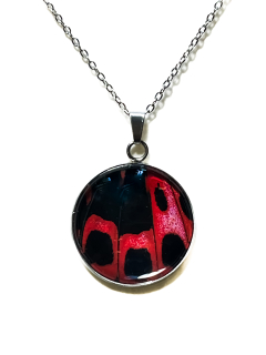 Přívěsek z křídla motýla Papilio rumanzovia No. 2826